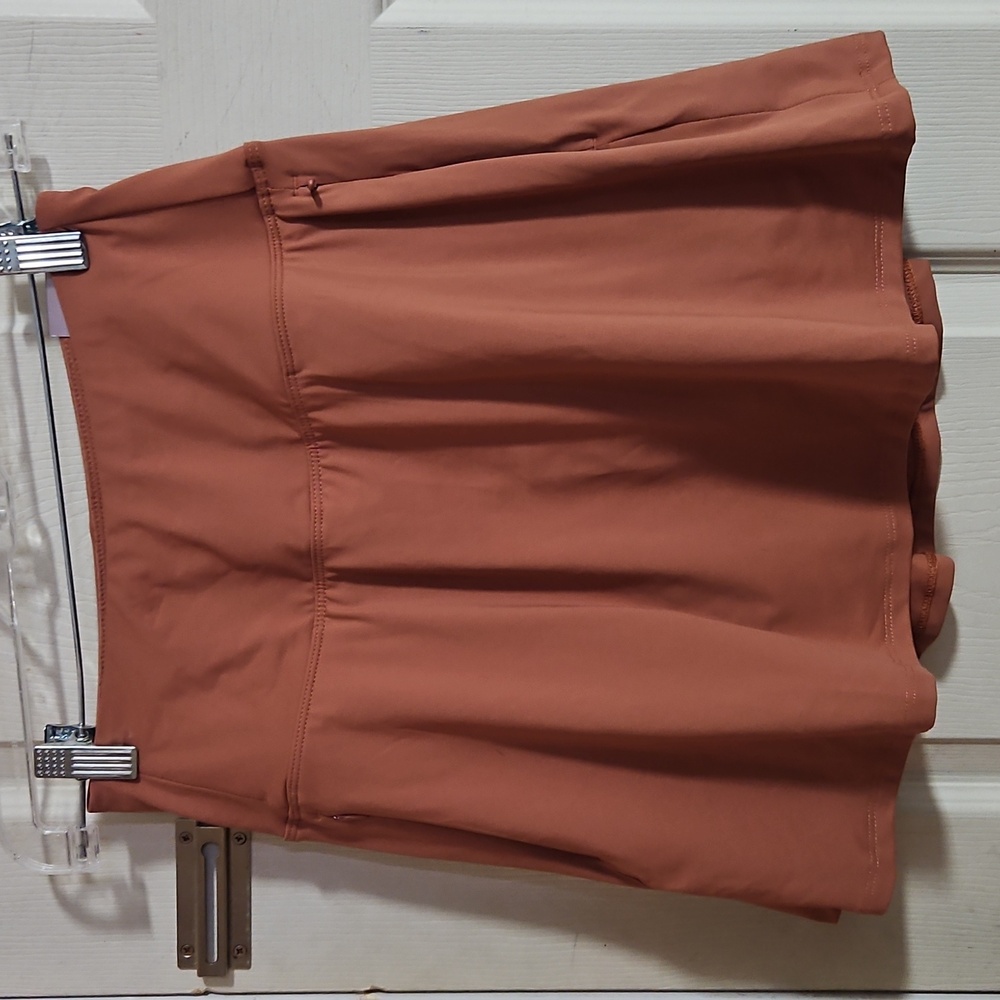 CALIA EAGLE SKORT: 15" LENGTH: DARK ORANGE: NEW WITH TAGS: SIZE XS